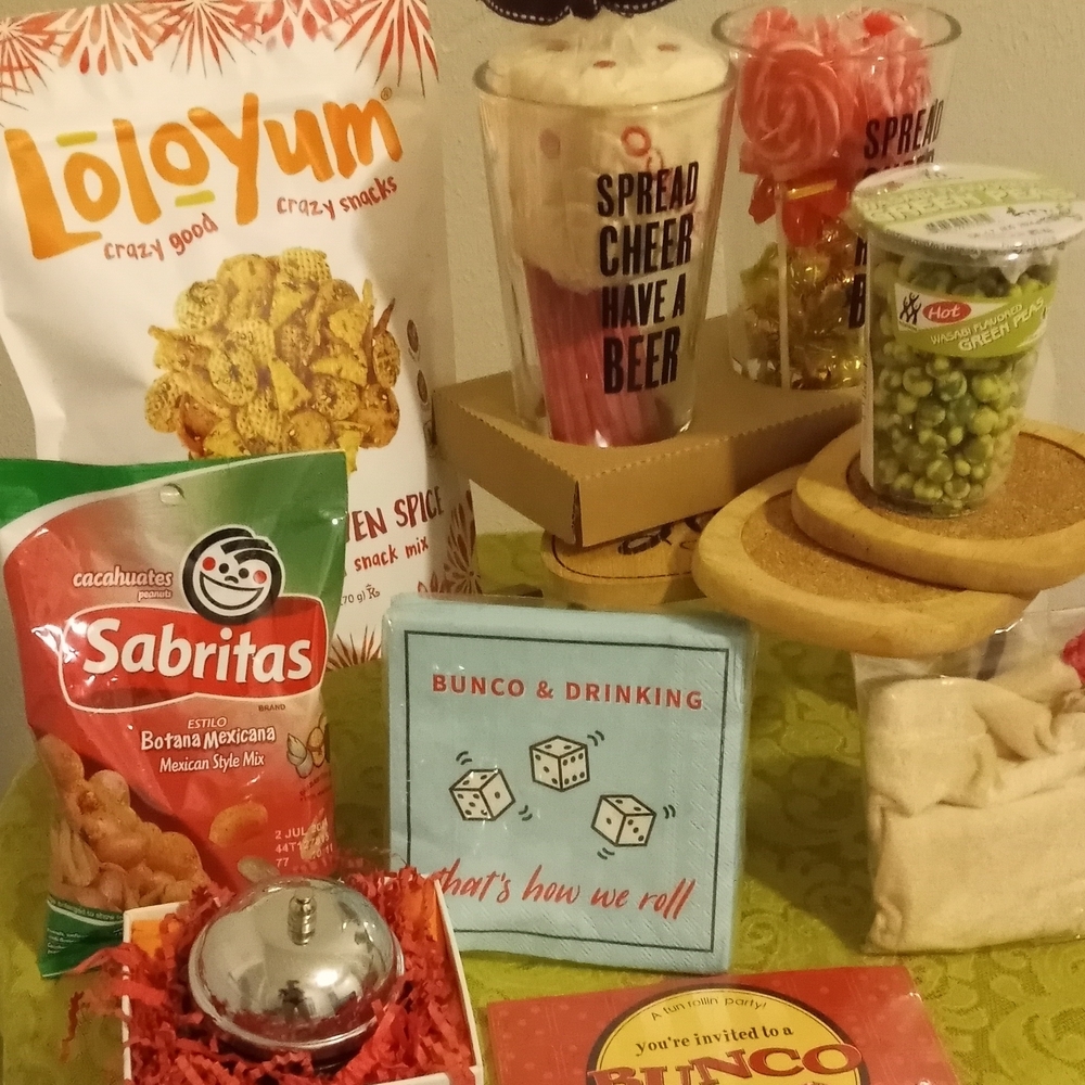 "Bunco Party Game Night" Gift Basket ~ Free Shipping! ☆ NWT